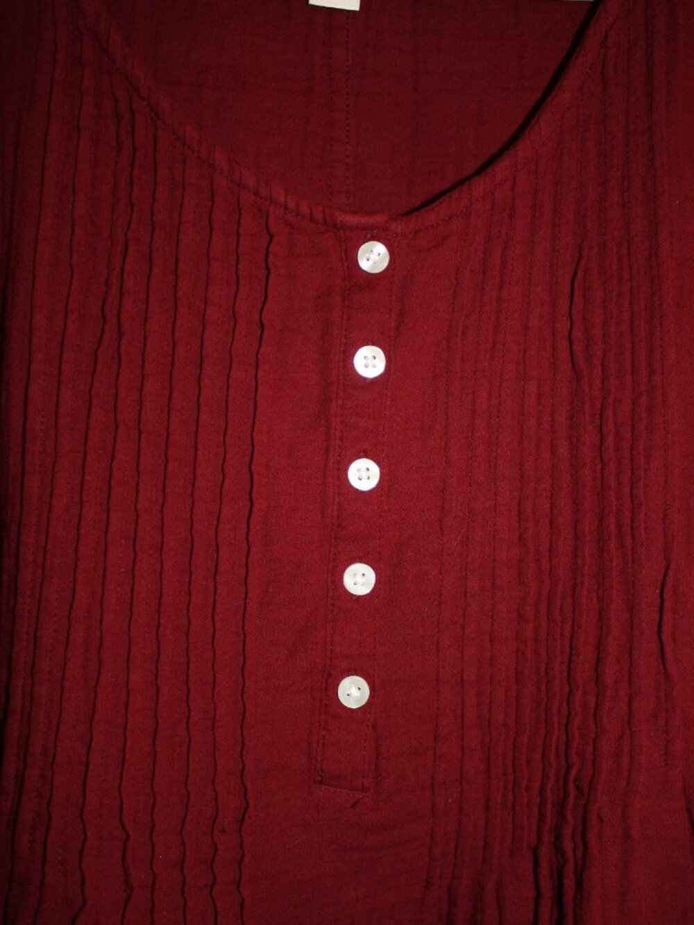 Women's Maroon Tunic by Coldwater Creek size 1X - Picture 2 of 5